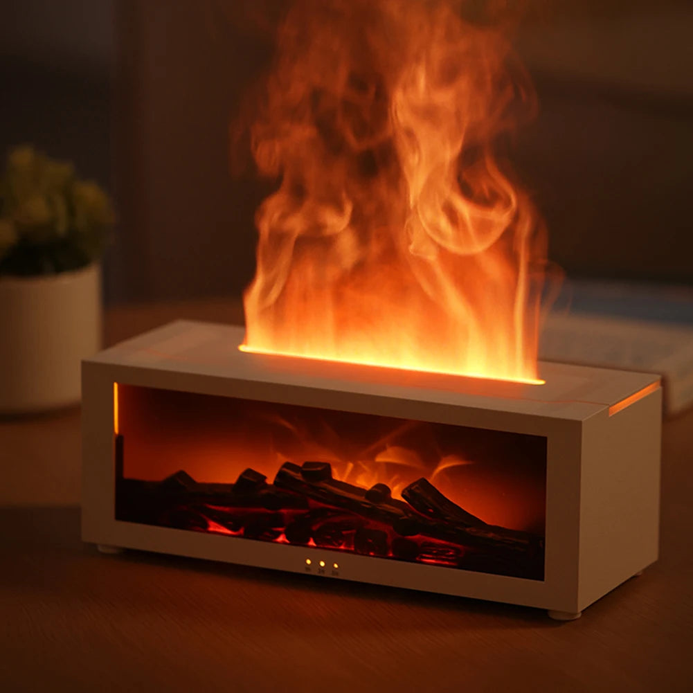Humidifier Essential Oil Diffuser Flame Aromatherapy Humidifiers Fragrance Diffuser For Home Bedroom USB Air Humidifier