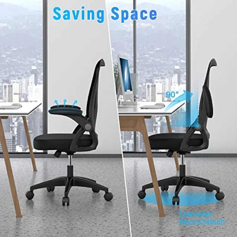 Ergonomic Office Chair, Mid-Back Computer Chair with Adjustable