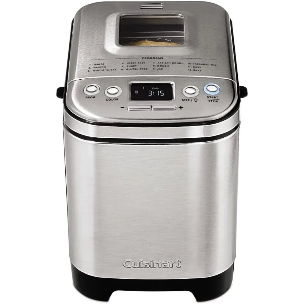 Bread Maker Machine, Compact and Automatic, Customizable Settings,