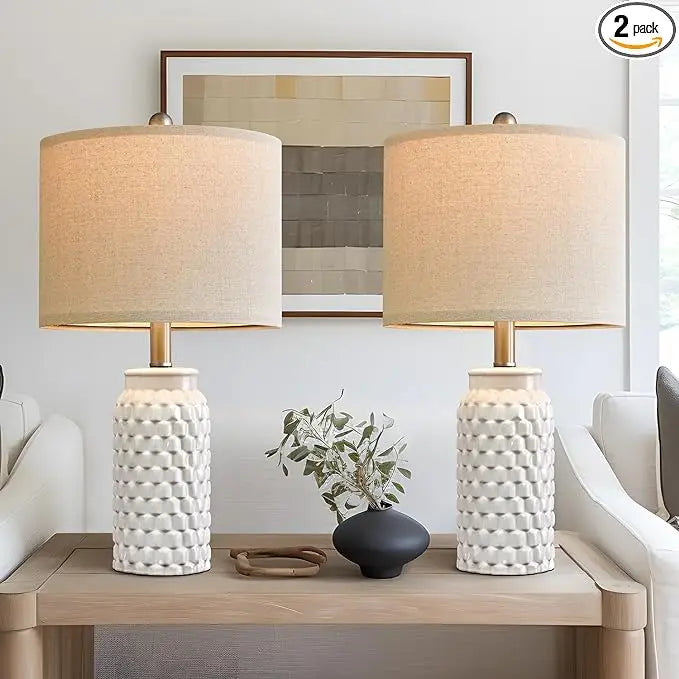 Bedroom Decor Farmhouse Table Lamp for Living Room Office Dorm