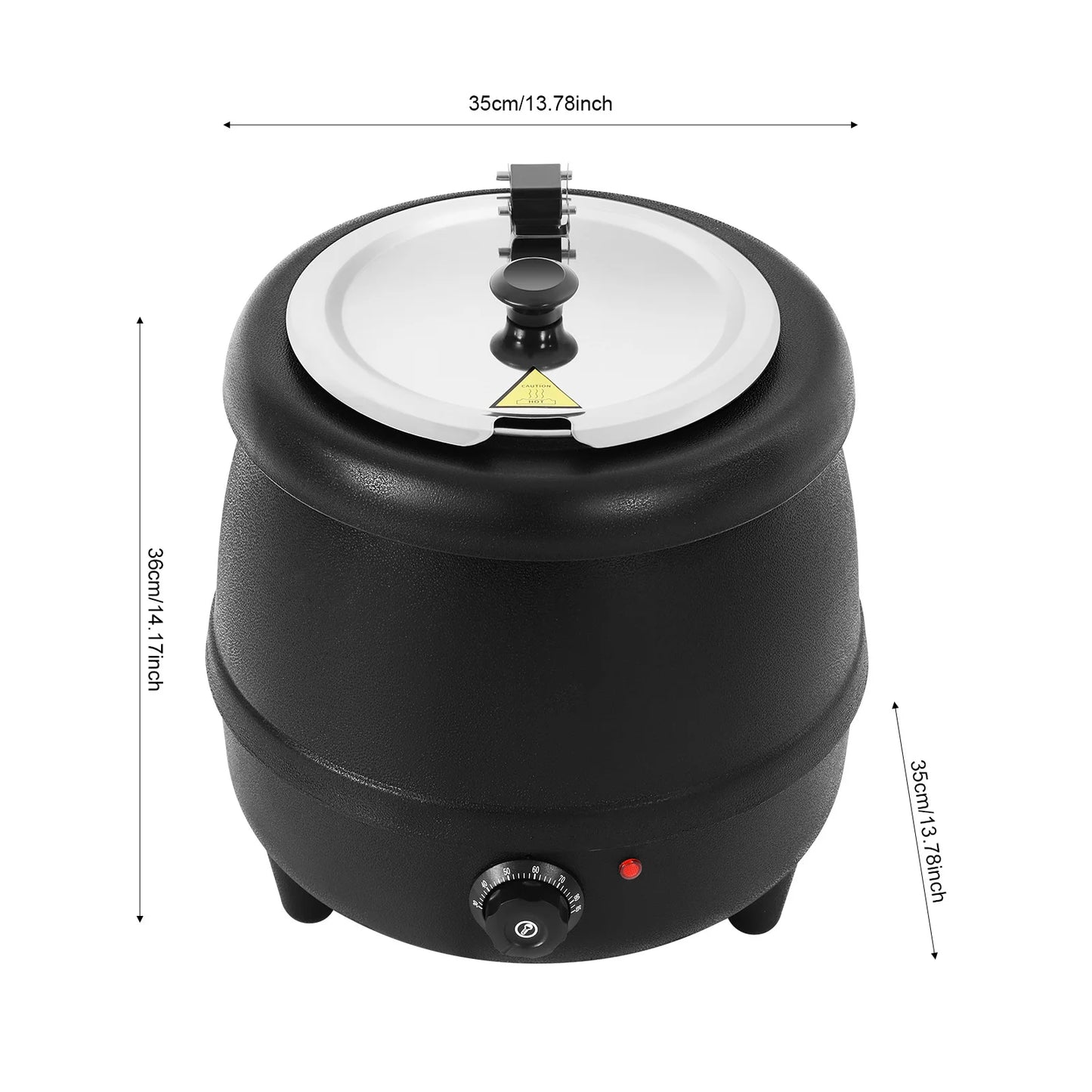 Adjustment, New Commercial 10 Liter Electric Soup Kettle Warmer Restaurant Stock Pot