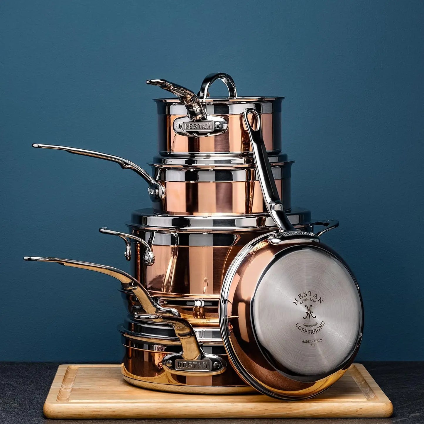 Ultimate Cookware Set Induction Cooktop Compatible Stainless Steel Copper