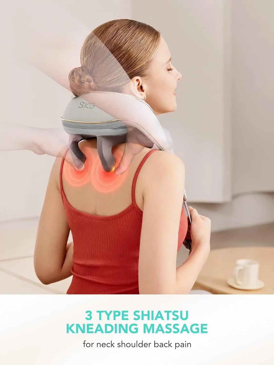 Neck and Shoulder Massage with Heat for Neck, Back, Shoulder, Legs, Electric Massage Gift Ideas, H5 Mini