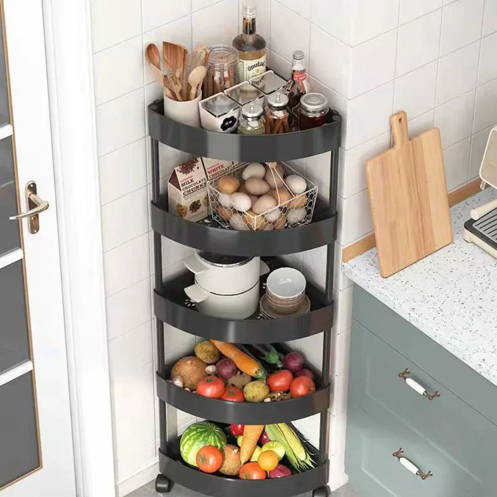 Kitchen Storage Organizer Bathroom Corner Cabinet