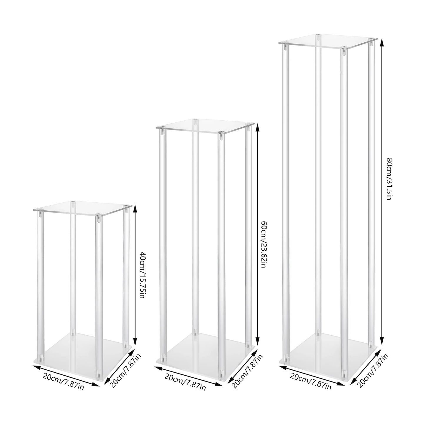 Acrylic Vase Wedding Flower Home Decor