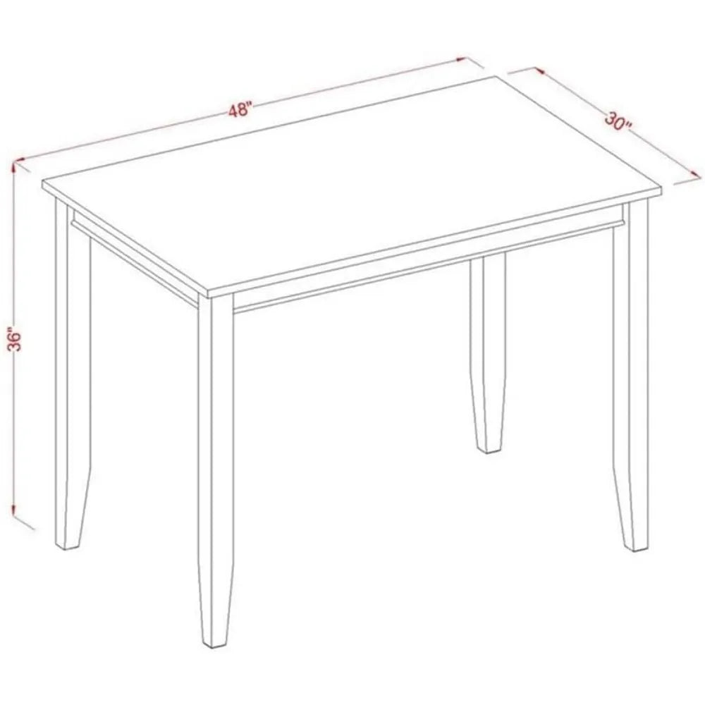 5 Piece Kitchen Counter Set Includes a Rectangle Dining Rooms Table and 4 Dinings Chairs, Dining Room Sets