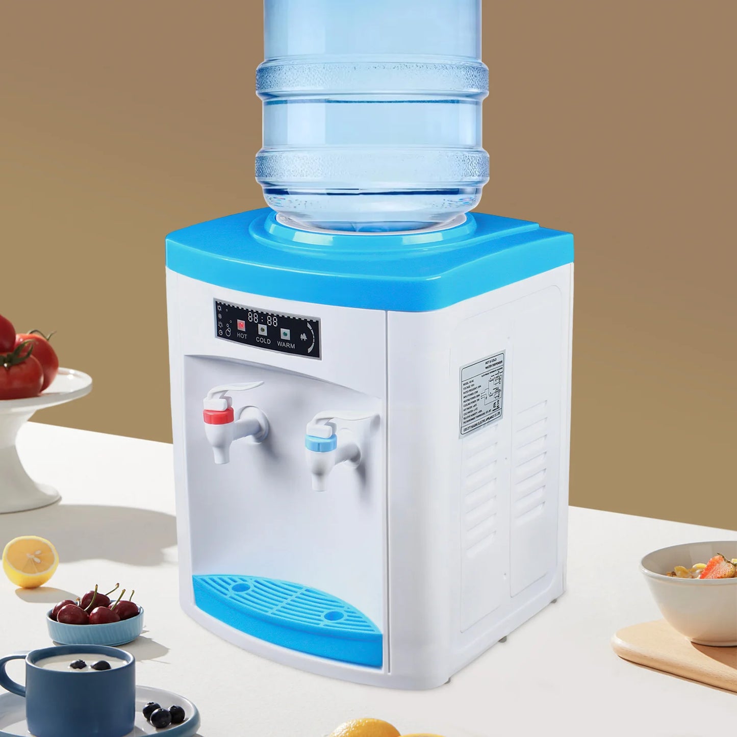 5 Gallon Hot Cold Water Dispenser Countertop Water Drinking Machine Table Cooler Home/Office 110V/220V
