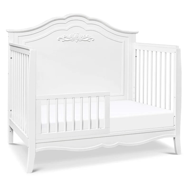Fiona 4-in-1 Convertible Crib in White, Greenguard Gold Certified 52Lx8W x36.5H