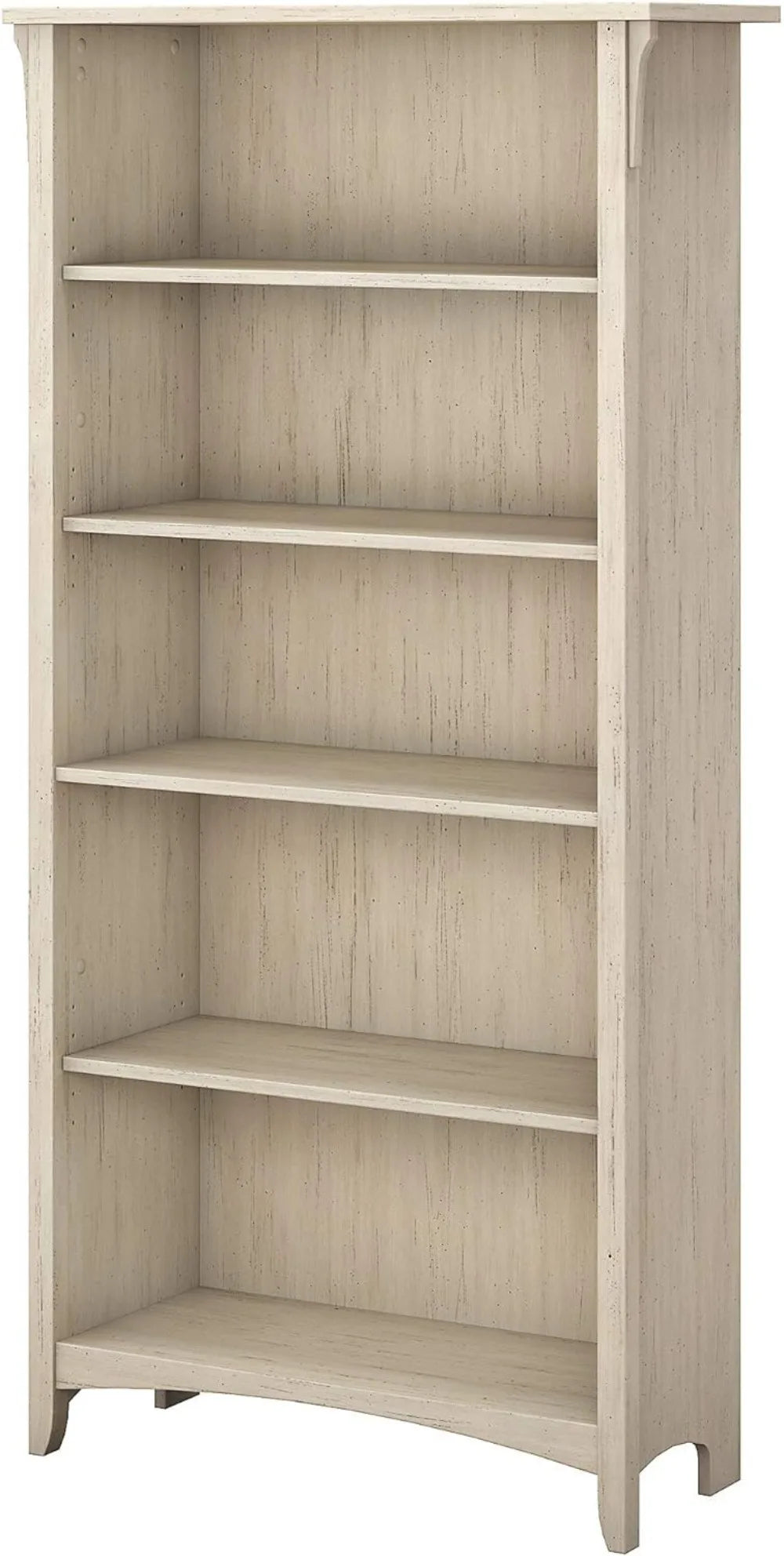 Tall 5 Shelf Bookcase in Vintage Black Home Office Book