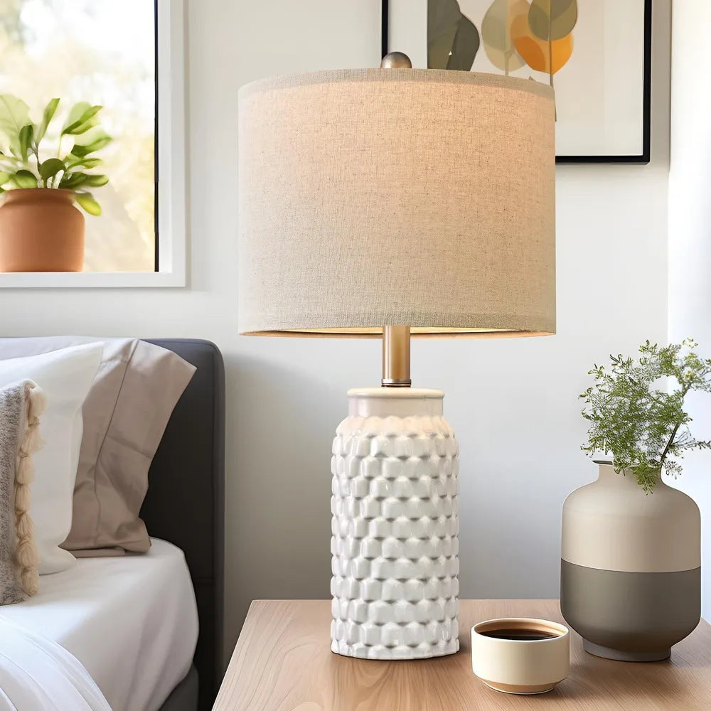 Bedroom Decor Farmhouse Table Lamp for Living Room Office Dorm