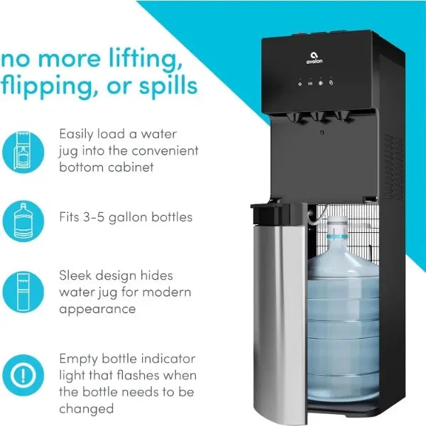 Avalon Bottom Loading Water Cooler Water Dispenser with Bio Guard- 3 Temperature Settings