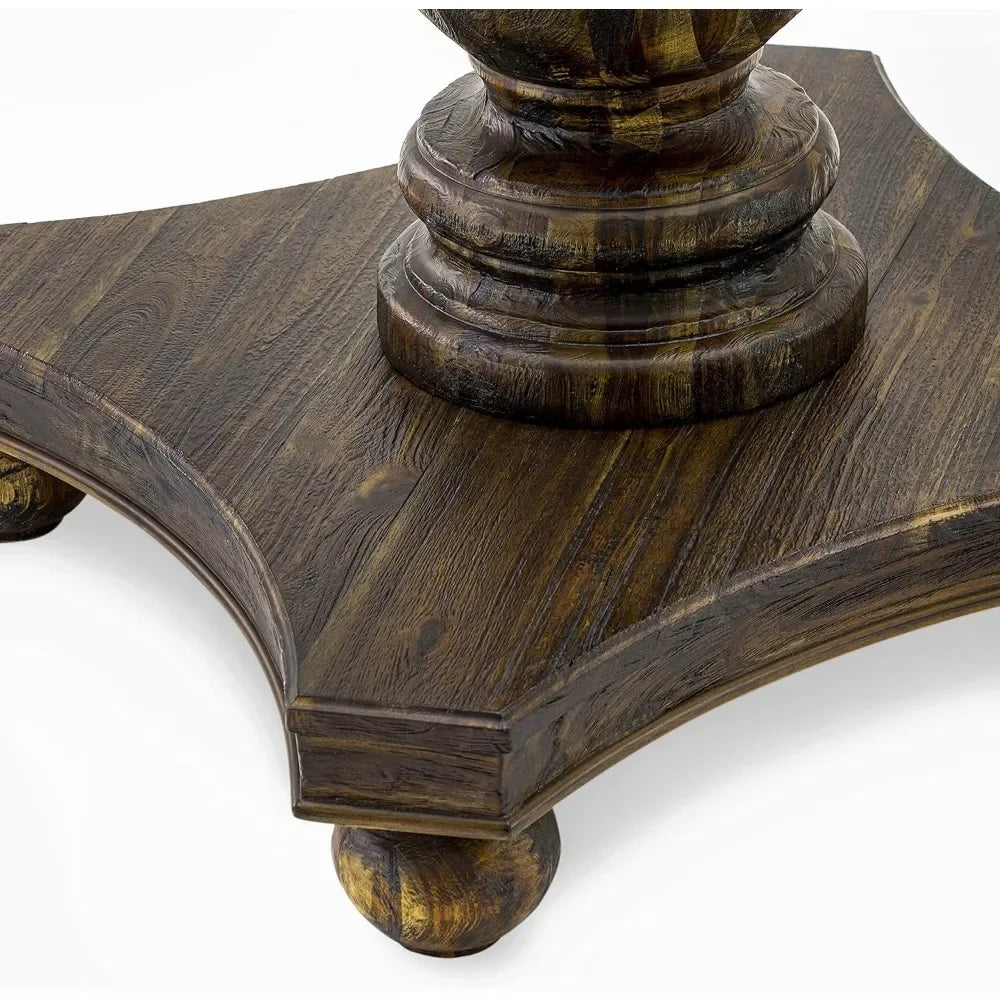 Kitchen Set for 4 Includes A Round Dining Room Table with Pedestal, Dining Room Sets