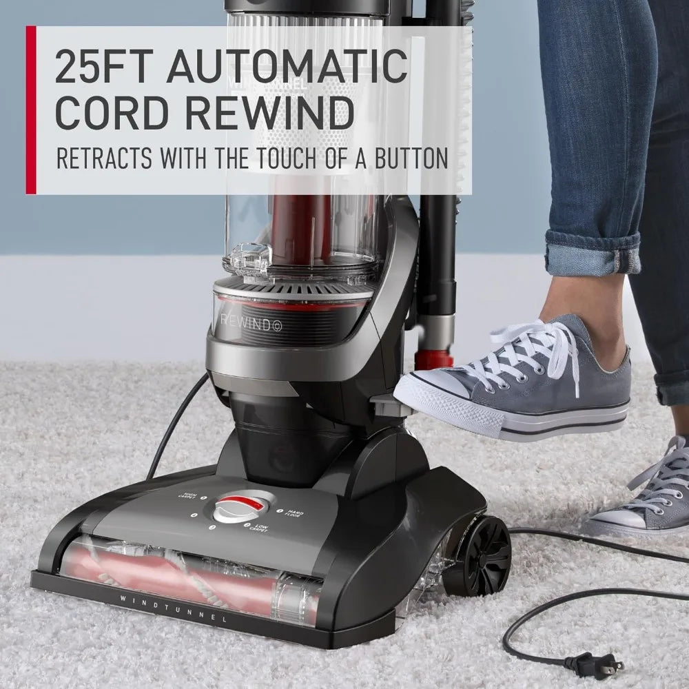 Cord Rewind Pro Bagless Upright Vacuum Cleaner For Carpet and Hard Floors Vacuum Cleaners