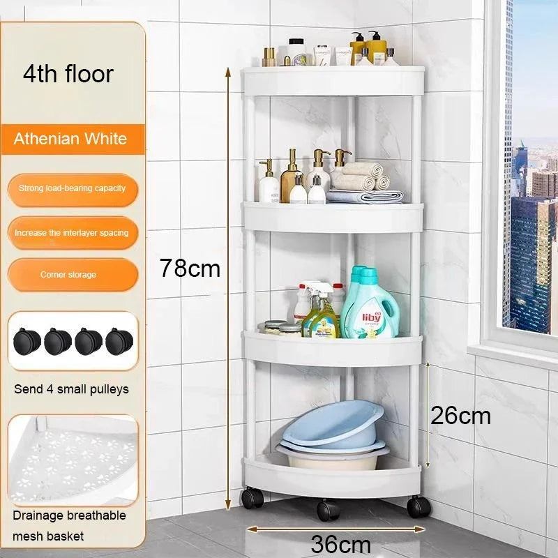Kitchen Storage Organizer Bathroom Corner Cabinet