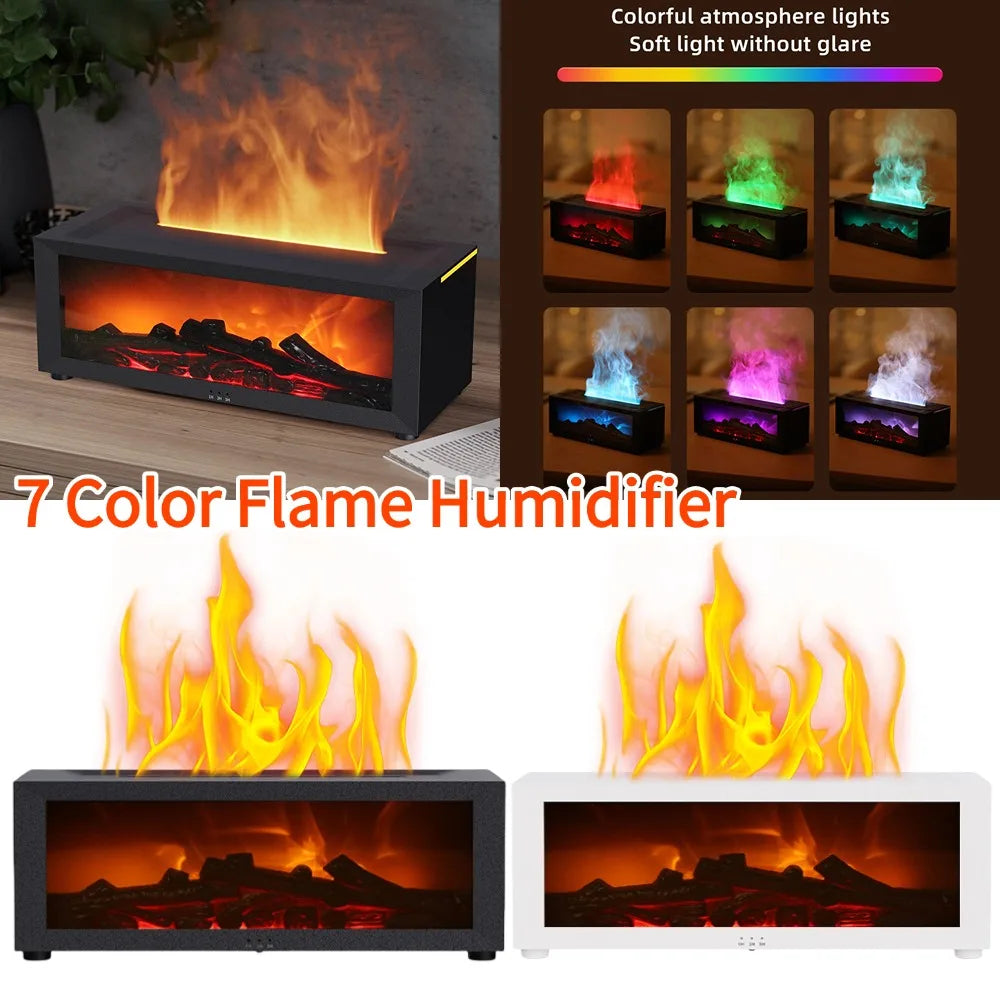 Humidifier Essential Oil Diffuser Flame Aromatherapy Humidifiers Fragrance Diffuser For Home Bedroom USB Air Humidifier