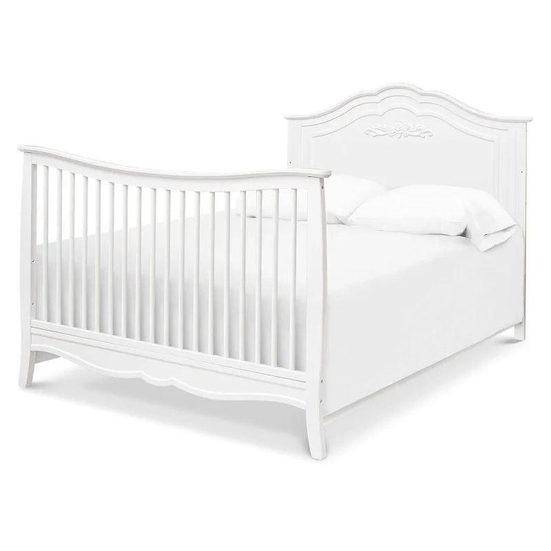 Fiona 4-in-1 Convertible Crib in White, Greenguard Gold Certified 52Lx8W x36.5H