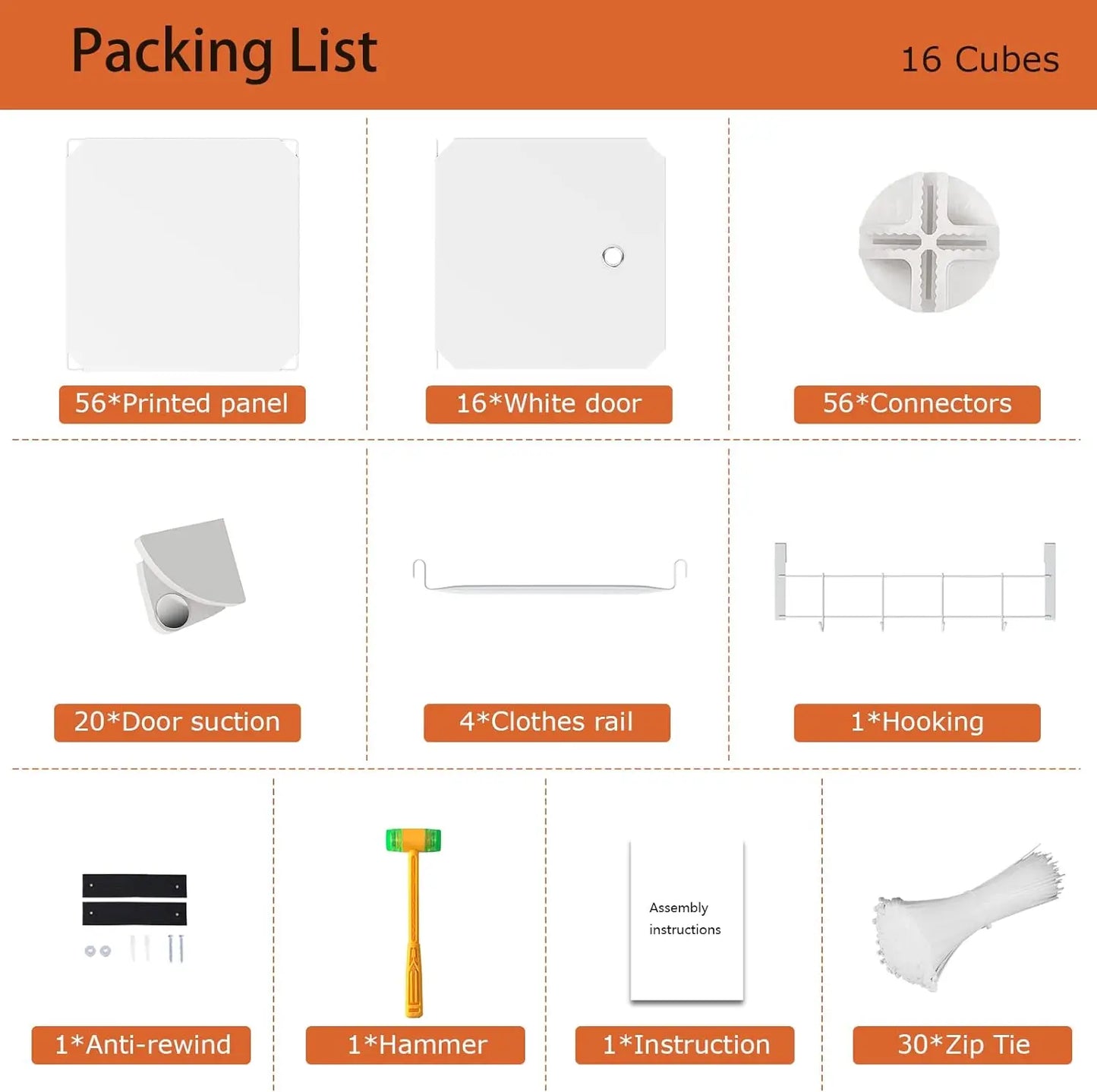 GIMTRR Closet Organizers, Cubes Storage Shelf, Closet Organizers and Storage for Clothes,