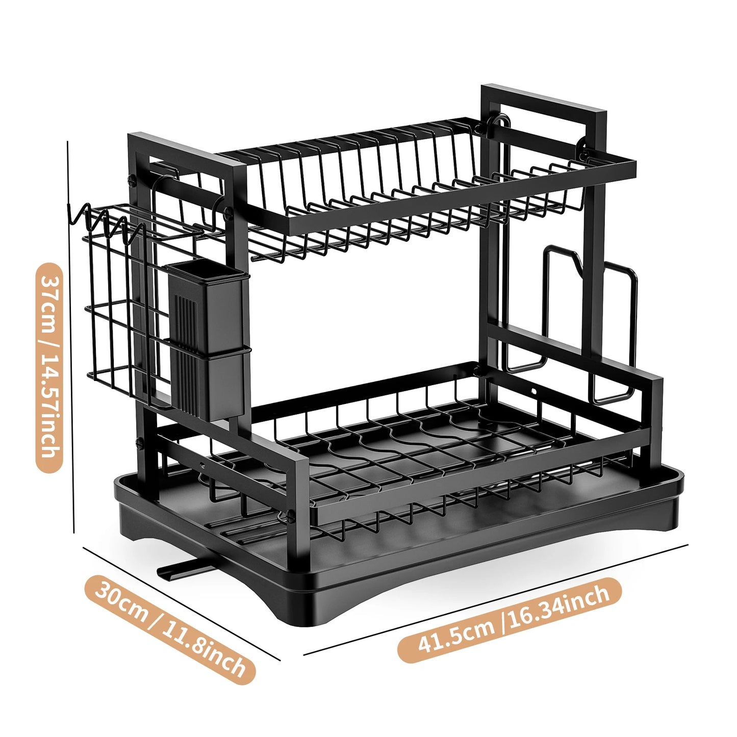 Dish Drying Rack Multifunctional Dish Rack for Kitchen Counter, Storage