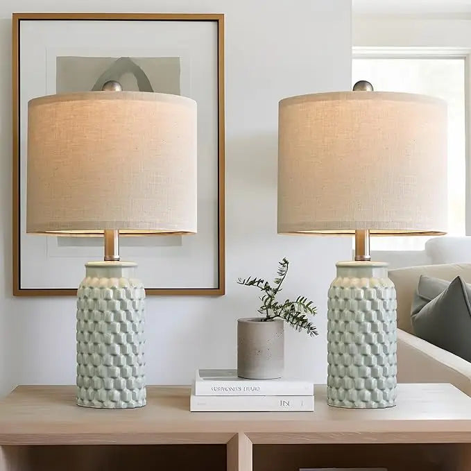 Bedroom Decor Farmhouse Table Lamp for Living Room Office Dorm