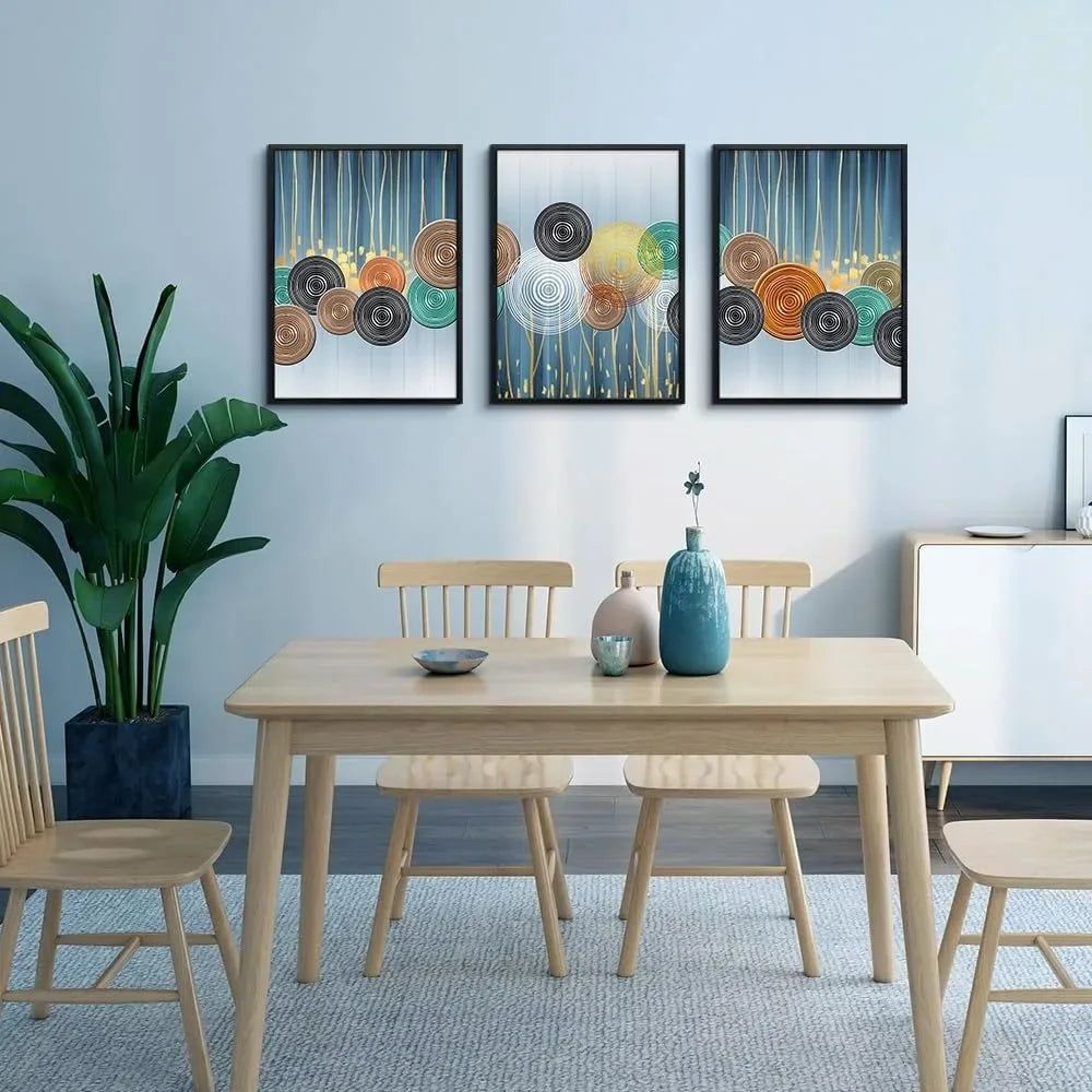 Black Framed Wall Art For Living Room Boho Decor For Bedroom Fashion Wall Decorations For Office Wall Paintings Large Home