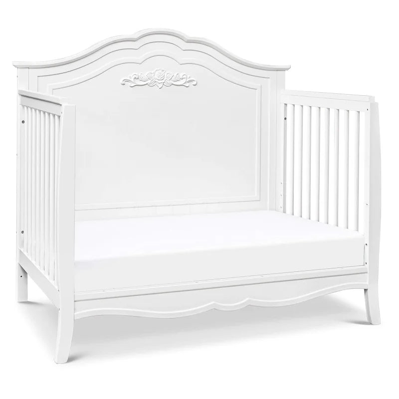Fiona 4-in-1 Convertible Crib in White, Greenguard Gold Certified 52Lx8W x36.5H
