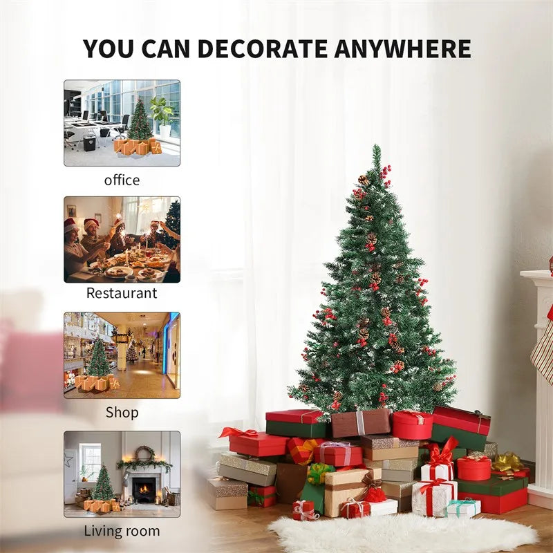 Christmas Tree Green Large Christmas Trees Christmas Outdoor Decoration New Year Home Party Scene Home Decoration 2024