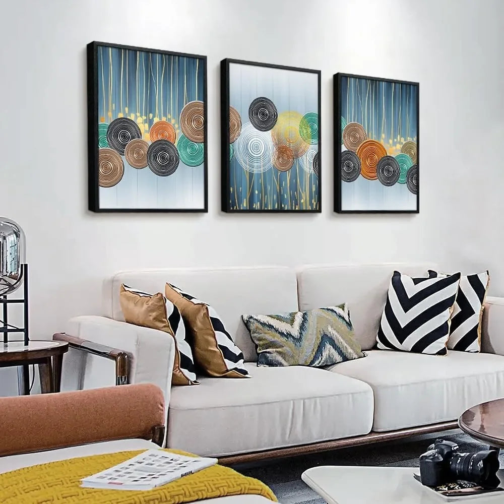 Black Framed Wall Art For Living Room Boho Decor For Bedroom Fashion Wall Decorations For Office Wall Paintings Large Home