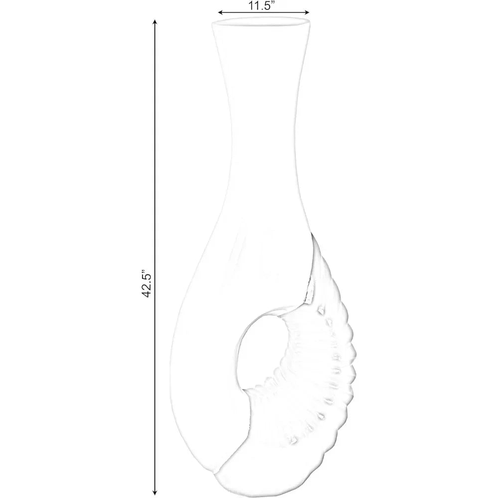 Modern Black and White Large Floor Vase -Decoration Home and Garden