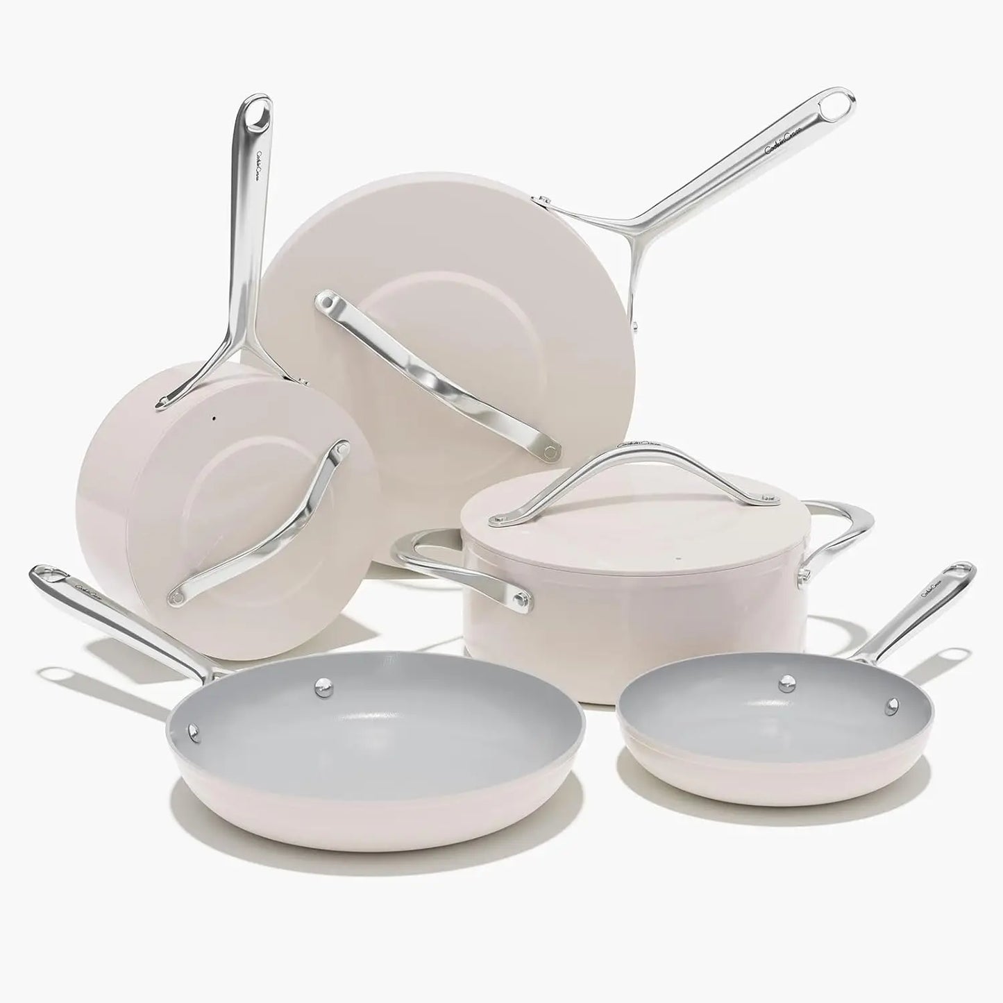 Ceramic Cookware Set Nonstick Pots and Pans Set 8-Piece - Cookware,