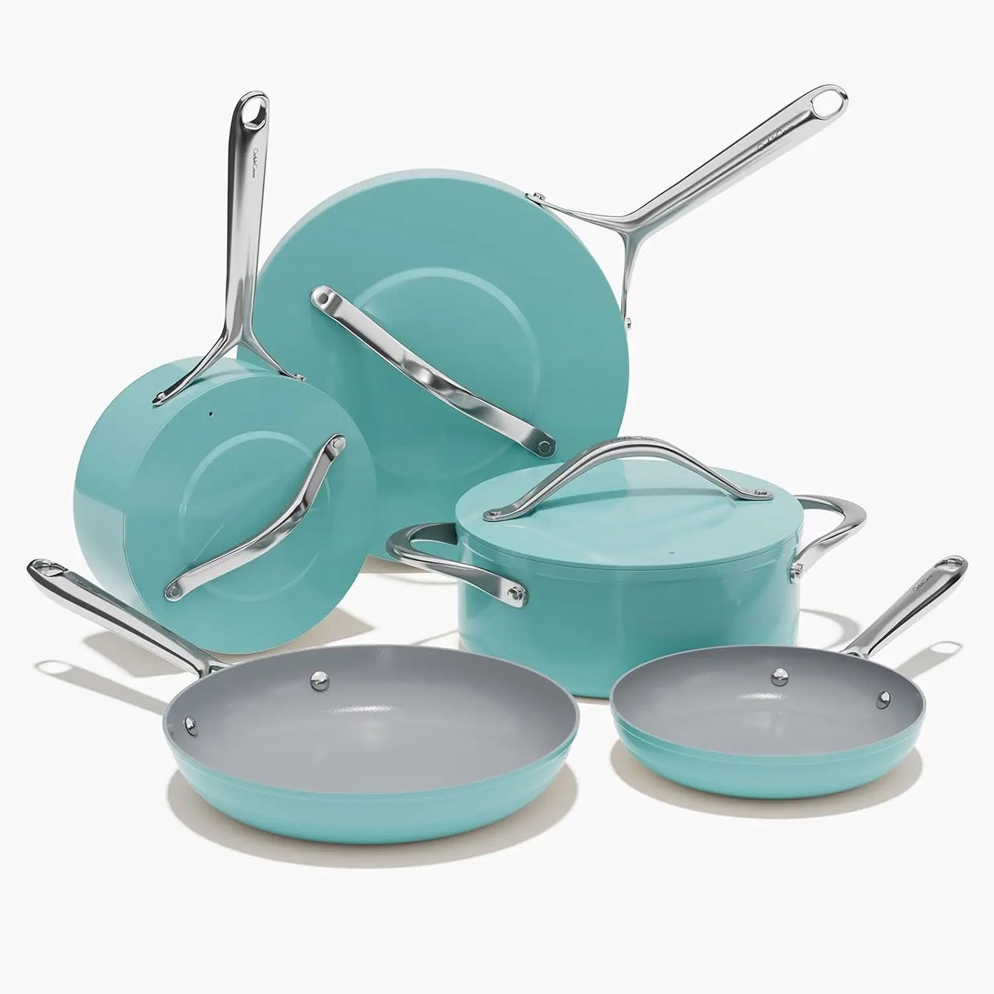 Ceramic Cookware Set Nonstick Pots and Pans Set 8-Piece - Cookware,