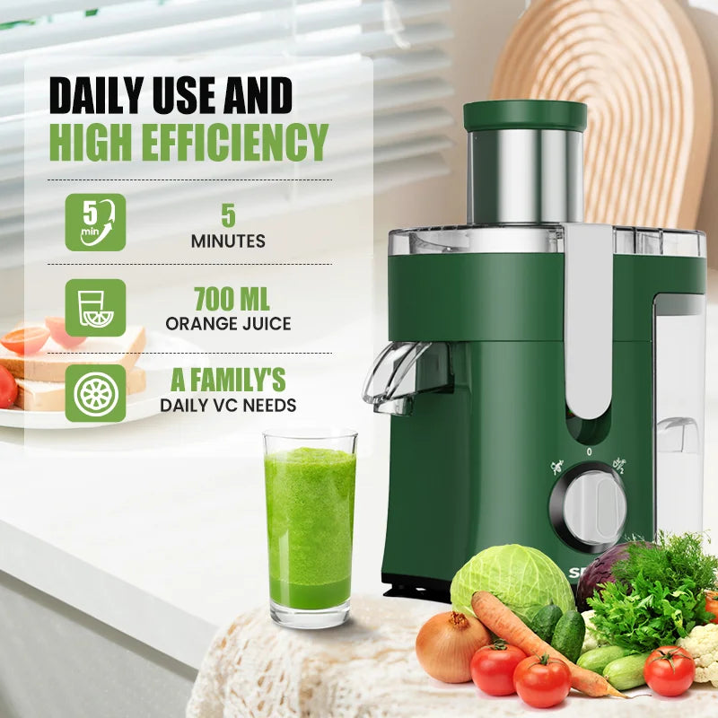 Juice Extractor Machine Multiple Safety Features Easy Operation Centrifugal Extractor Speed Adjustable