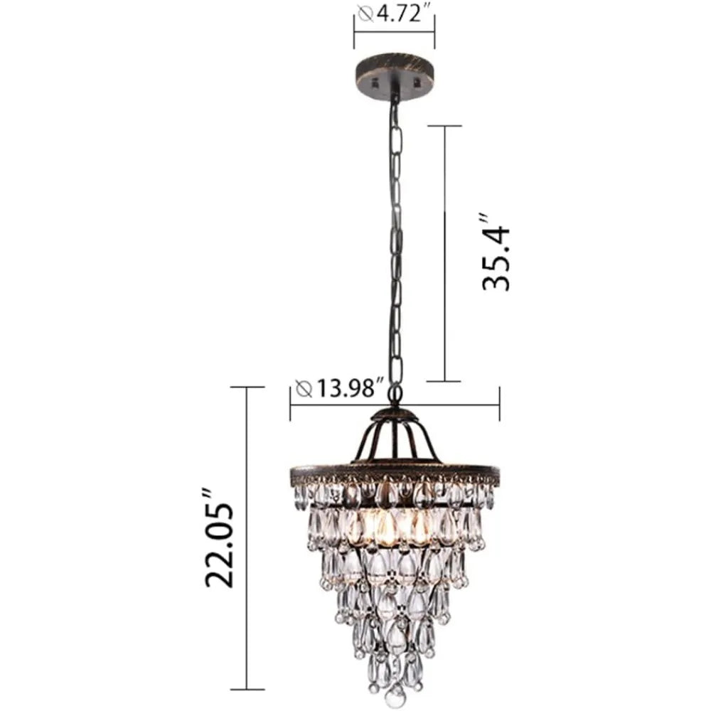 Stained Glass Farmhouse Bronze Bathroom Chandeliers Outdoor Garden Decorations Decors Yard Home
