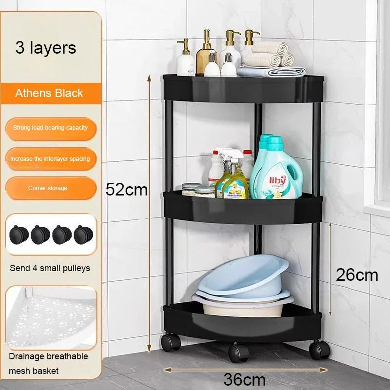 Kitchen Storage Organizer Bathroom Corner Cabinet