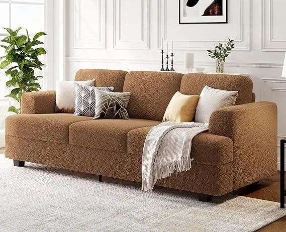 Couch for Living Room, Comfy Cloud Couch with Thick Cushion and Wide Armrest, Home Sofa Living Room