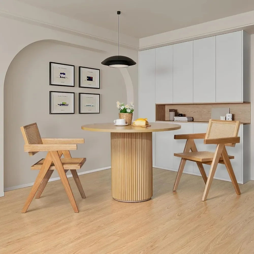 Round Dining, Pedestal Kitchen Table Farmhouse Dinner Table