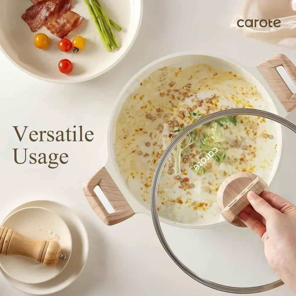 Cookware Non Stick Health Induction Cookware Kitchen Cooking Set with Saucepan Set