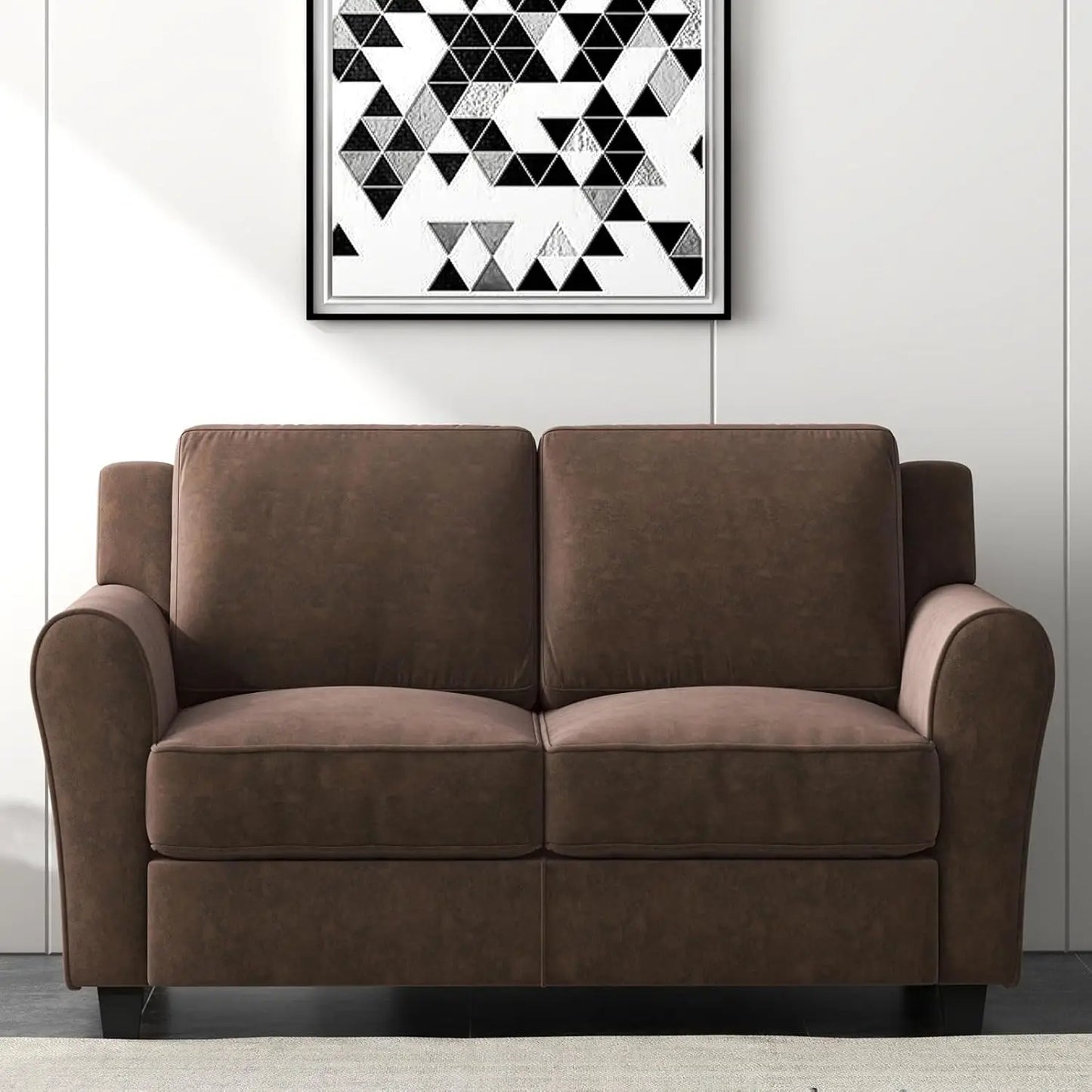 2 Piece Sofa Set, 2-Seater and 3-Seater Couch and 74 inch Couch, Modern Comfy Sofas with Thicked Cushion