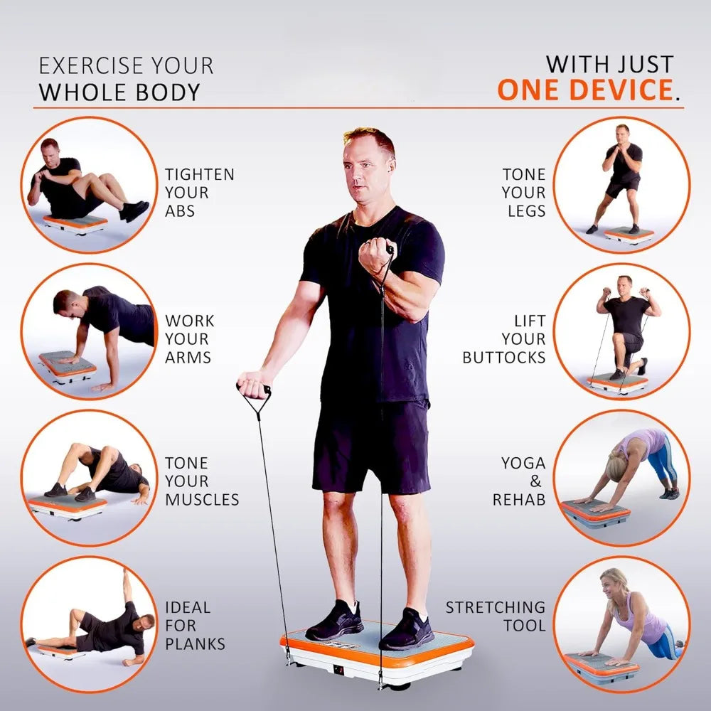 Vibration Board Exercise Machine, Body Vibration Board for Lymphatic Drainage, Body Vibrator Weight Loss, Machine