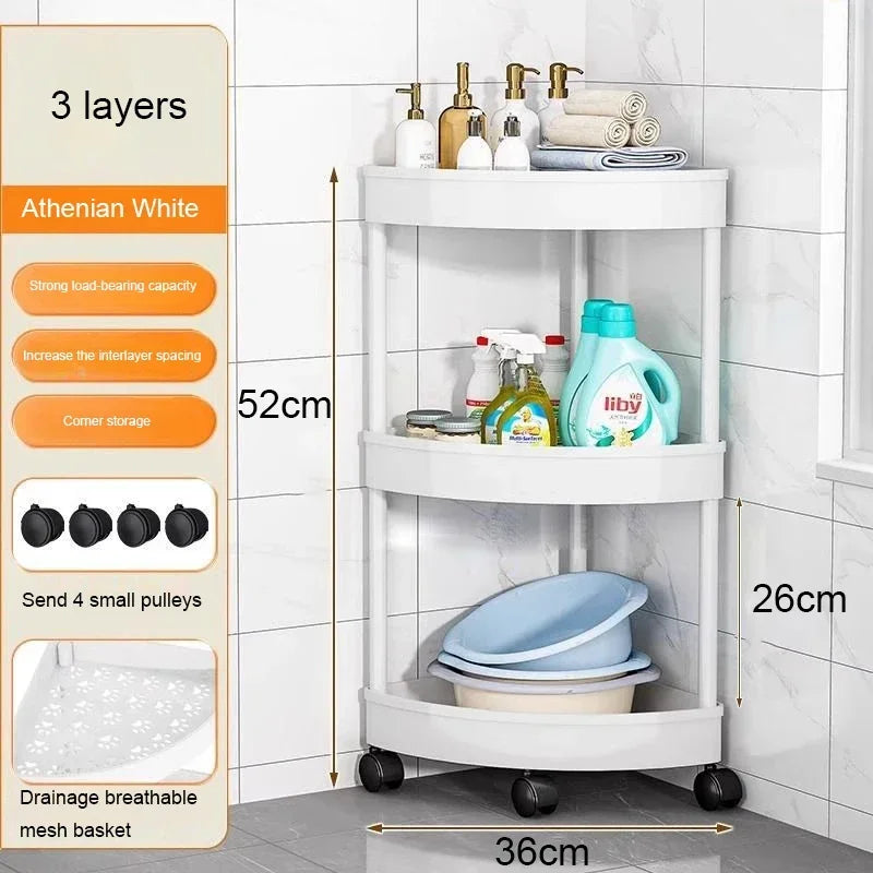 Kitchen Storage Organizer Bathroom Corner Cabinet