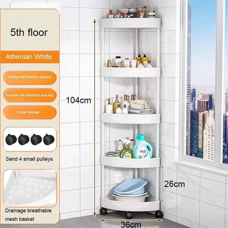 Kitchen Storage Organizer Bathroom Corner Cabinet