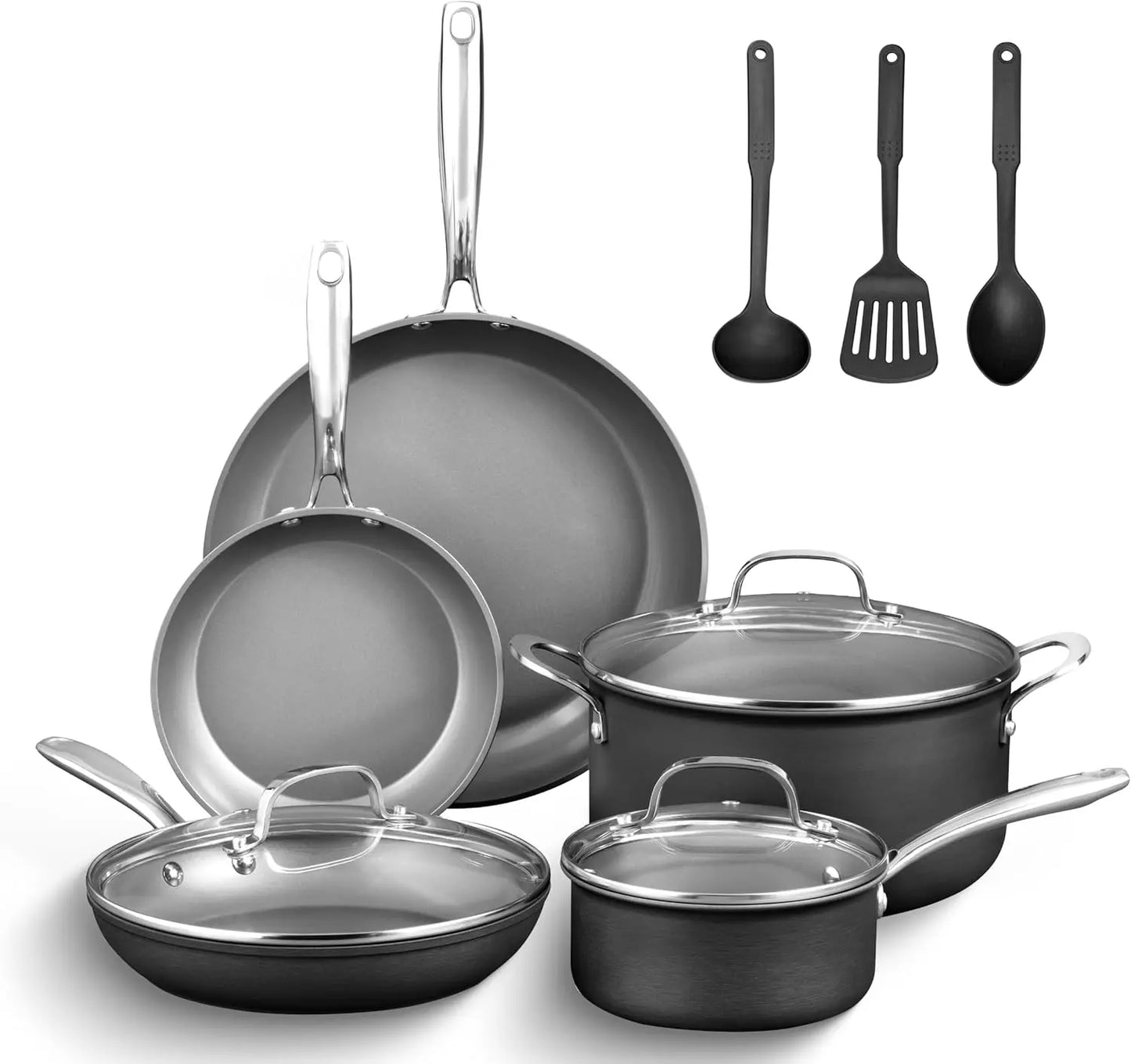Hard Anodized Induction Cookware Sets Kitchen Pots and Pans Set Non Stick