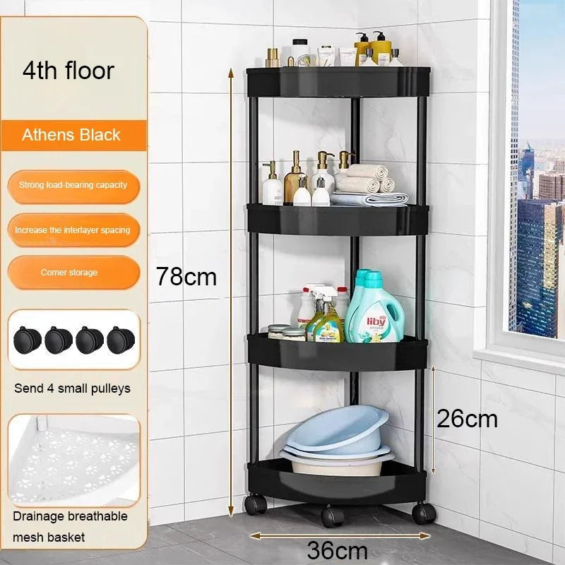 Kitchen Storage Organizer Bathroom Corner Cabinet