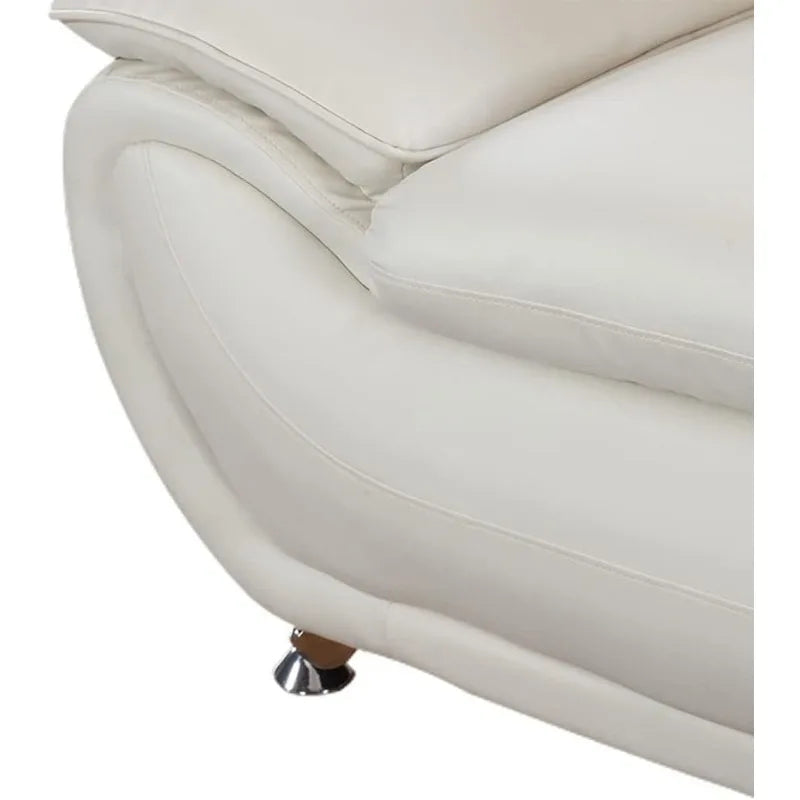 Leather Sofa Set for Living Room, Modern Couch Set with 3-Seater Sofa, Lovesat and Armchair