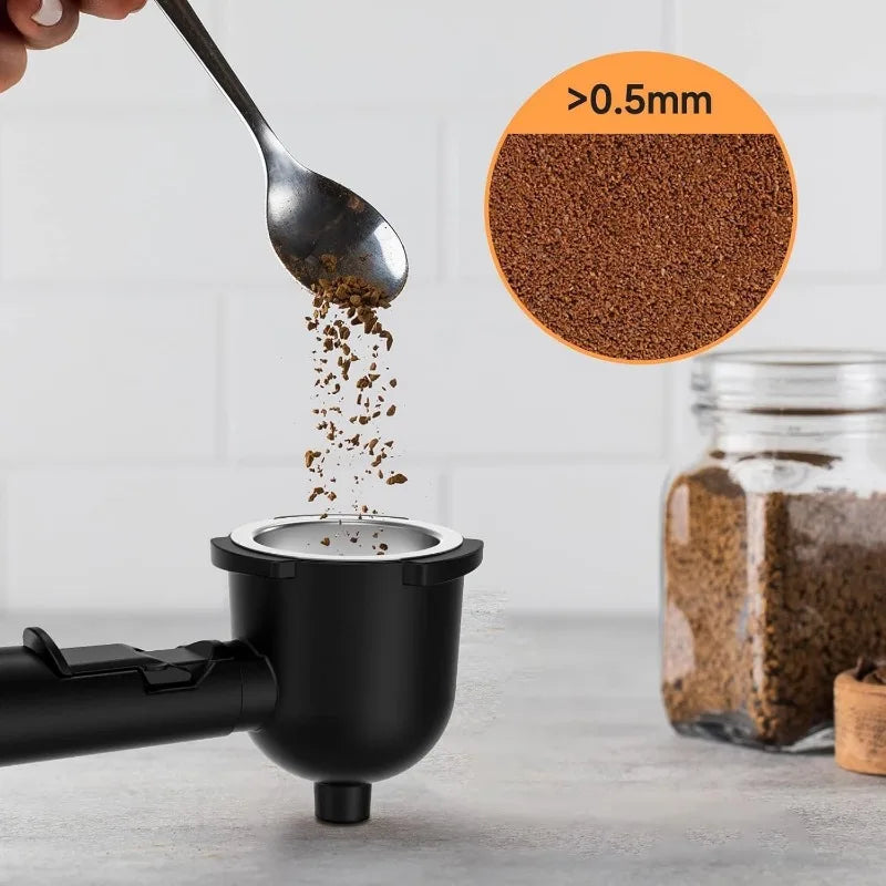 Espresso Coffee Machine Cappuccino Latte Maker 3.5 Bar 1-4 Cup with Steam Milk Frother