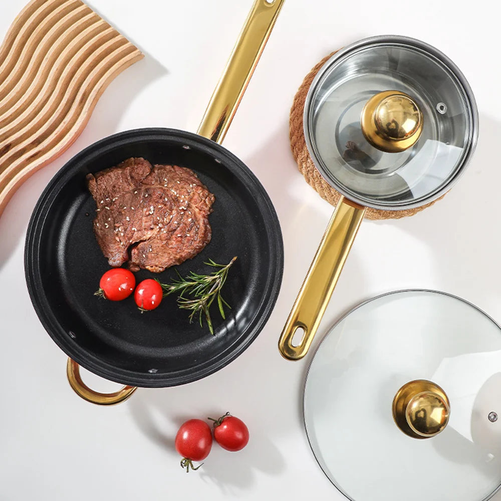 Cookware Set Non-Stick Pan Stock Soup Pots Casseroles Cooking Pot Kitchen Utensils Cooking Tool