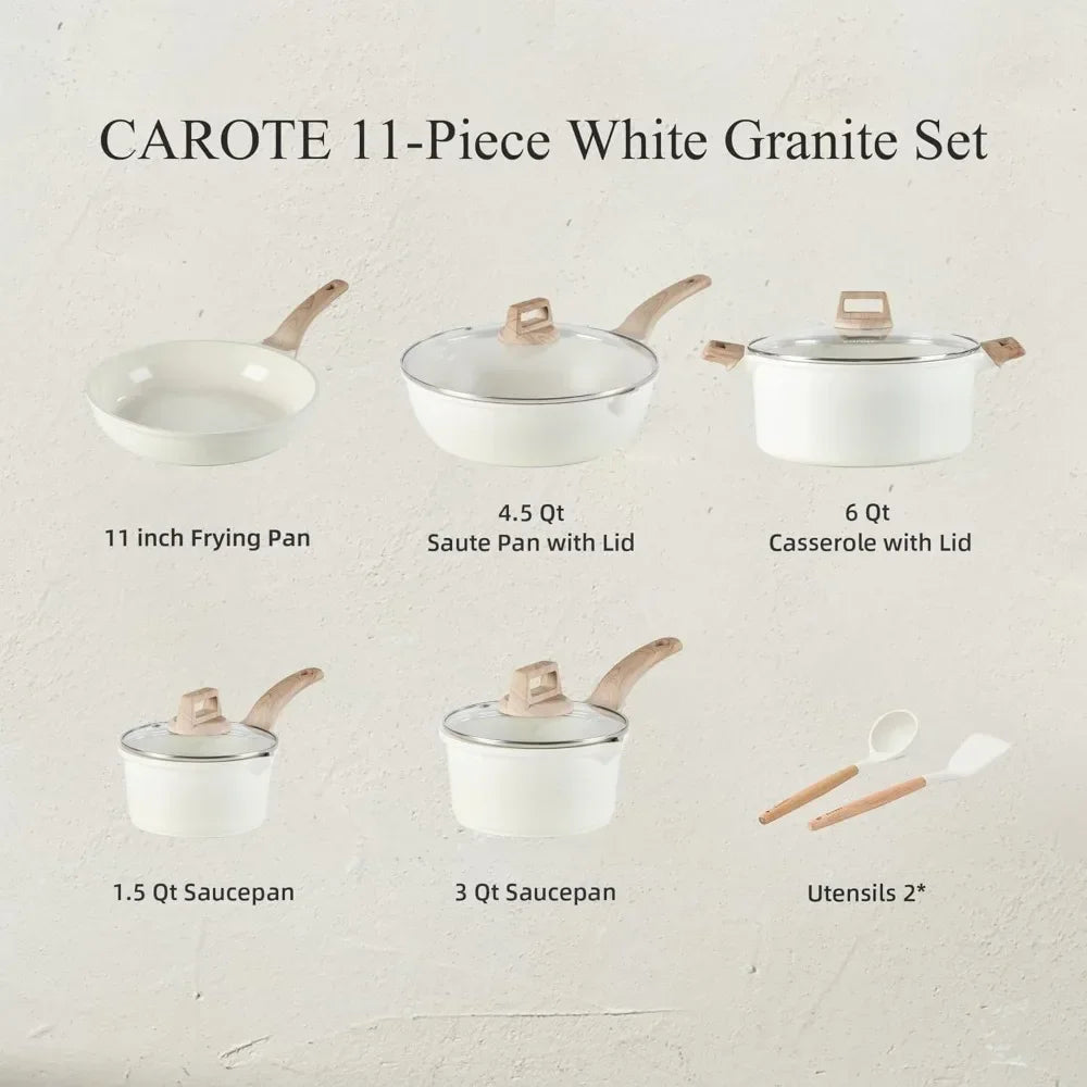 Cookware Non Stick Health Induction Cookware Kitchen Cooking Set with Saucepan Set