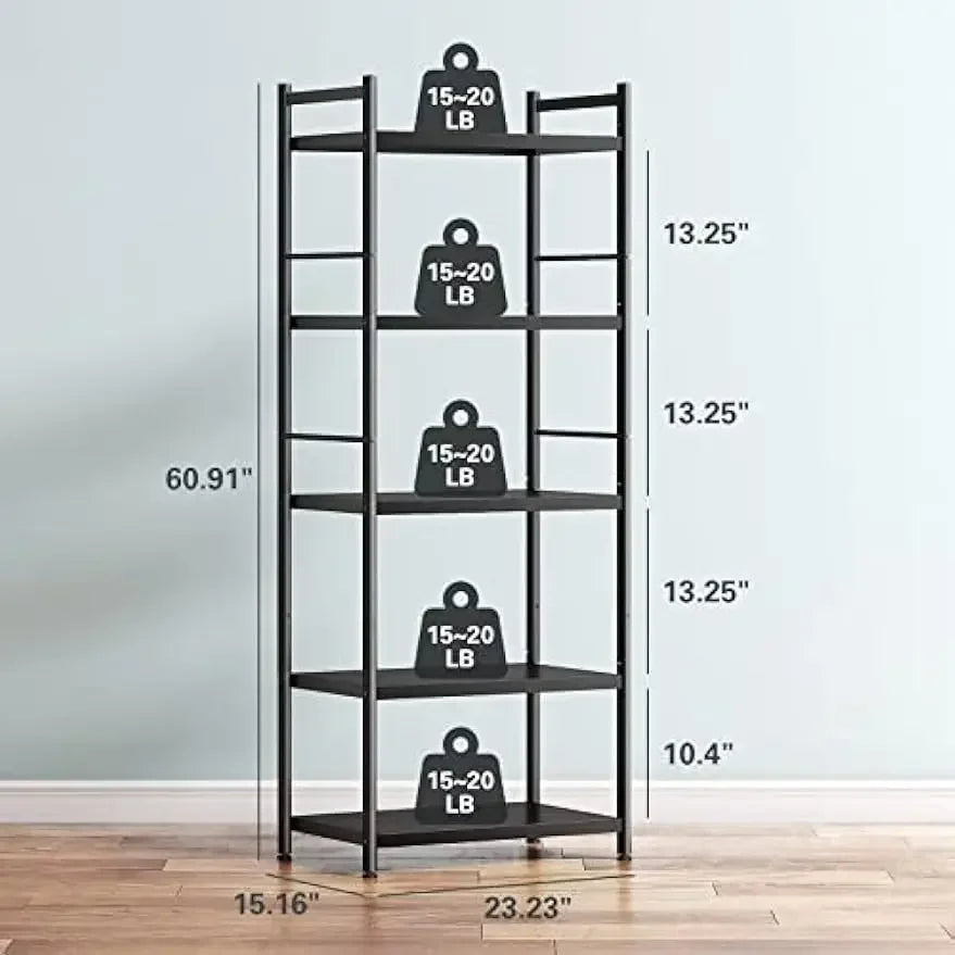 5-Tier Kitchen Baker's Rack Metal Microwave Stand Free Standing