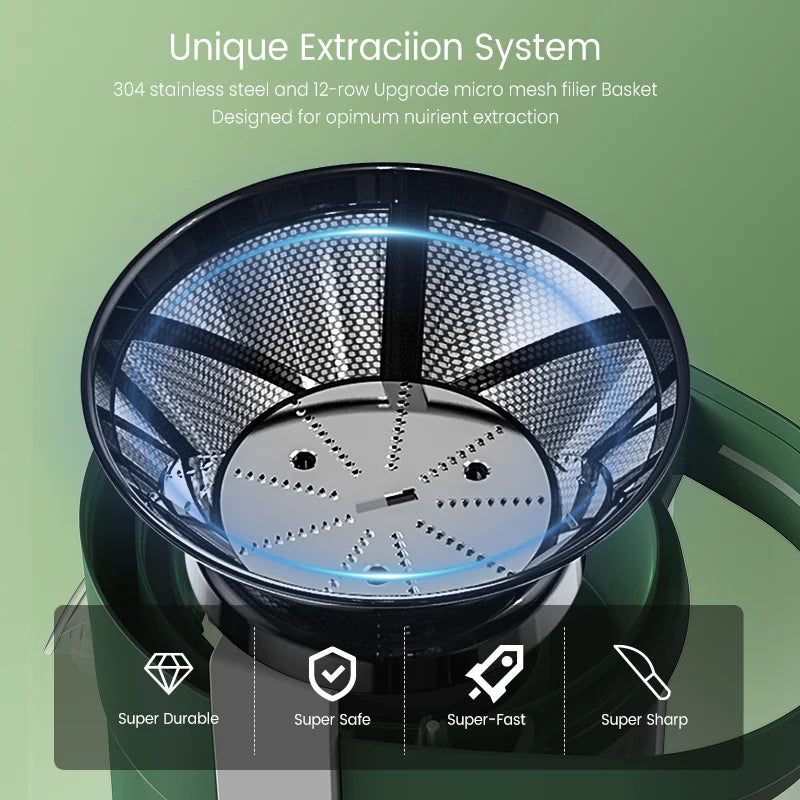Juice Extractor Machine Multiple Safety Features Easy Operation Centrifugal Extractor Speed Adjustable