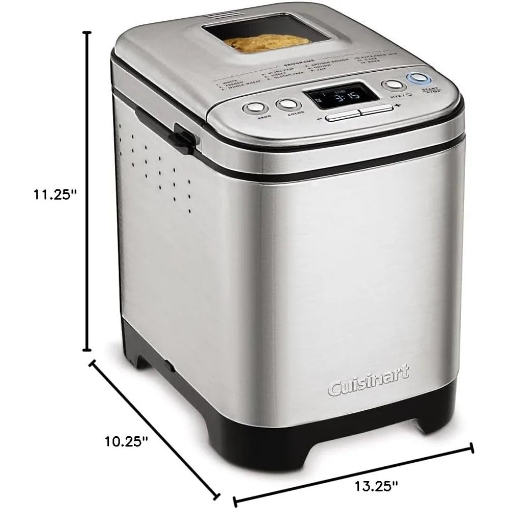 Bread Maker Machine, Compact and Automatic, Customizable Settings,
