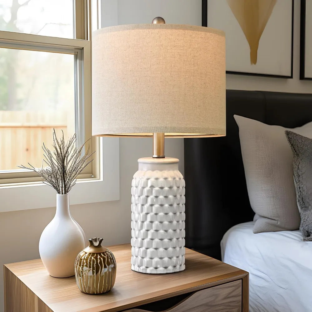 Bedroom Decor Farmhouse Table Lamp for Living Room Office Dorm